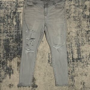 American Eagle Outfitters Gray Skinny Jeans